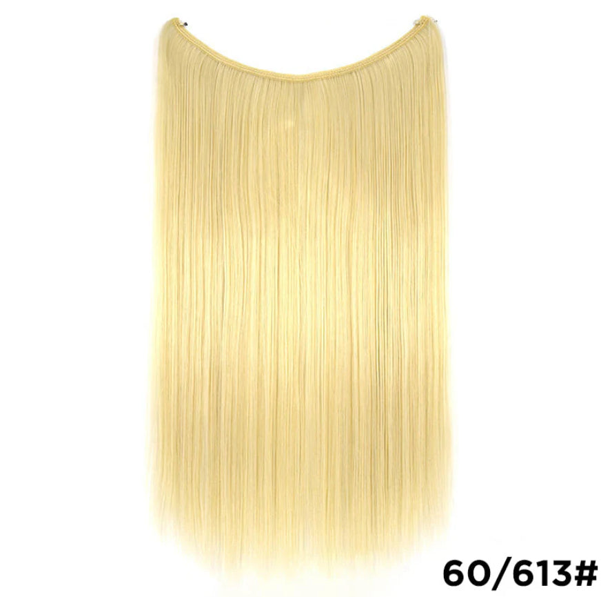 Lightweight Invisible Wire Hair Extensions – Natural Volume in Minutes